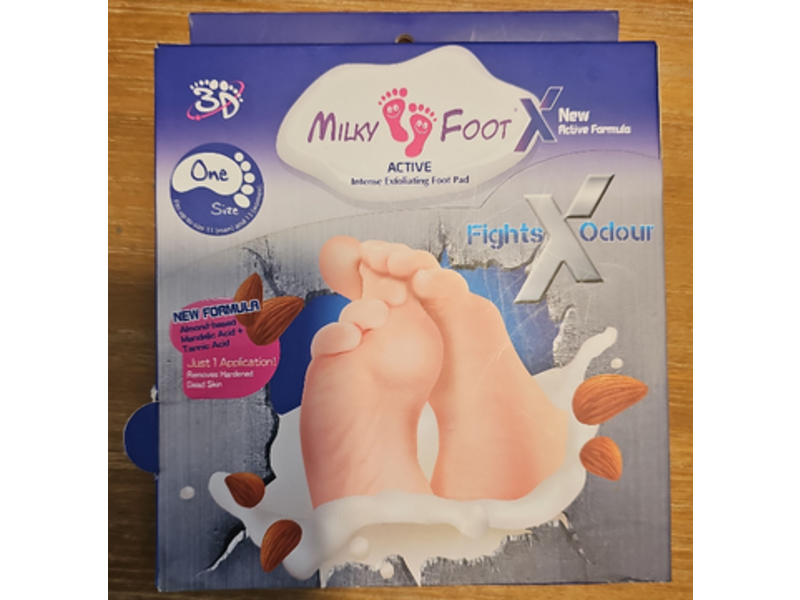Milky Foot Active Fights Odour Intense Exfoliating Foot Pad, 30 mL, Pack Of 2