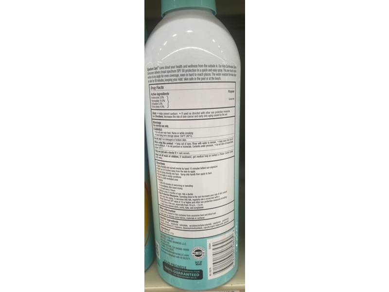 Signature Care Kids Continuous Spray Sunscreen, SPF 50, 9.1 fl oz/258 g