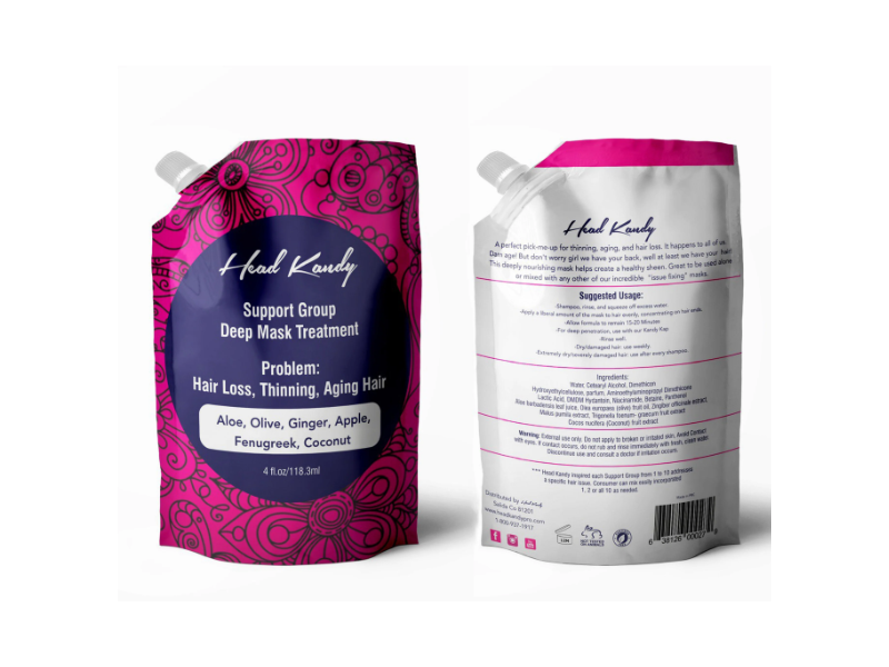 Head Kandy Support Group Deep Mask Hair Treatment, Hair Loss Thinning Aging Hair, 4 fl oz/118.3 mL