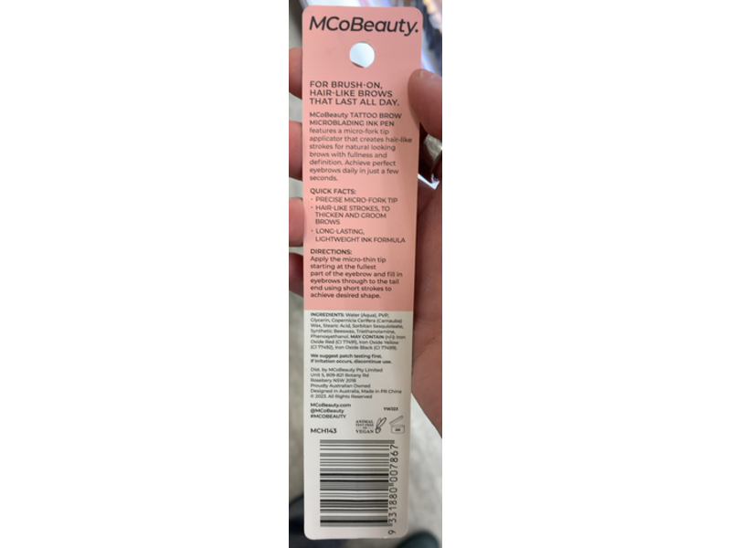 MCoBeauty Tattoo Brow Microblading Ink Pen, Medium/Dark, 0.05 fl oz/1.5 mL