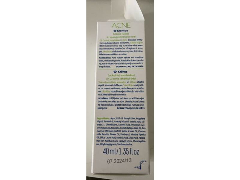 NovaClear Acne Mattifying Face Cream, 1.35 fl oz/40 mL