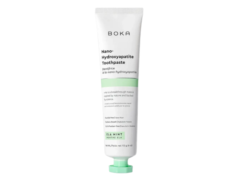 Boka Fluoride-Free Whitening Toothpaste, Ela Mint, 17.2 oz/488 g