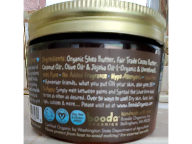 Booda Organics Daily Moisturizer, Tub Of Love, 8.4 oz