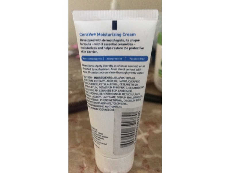 CeraVe Moisturizing Cream, 1.89 fl oz/56 mL
