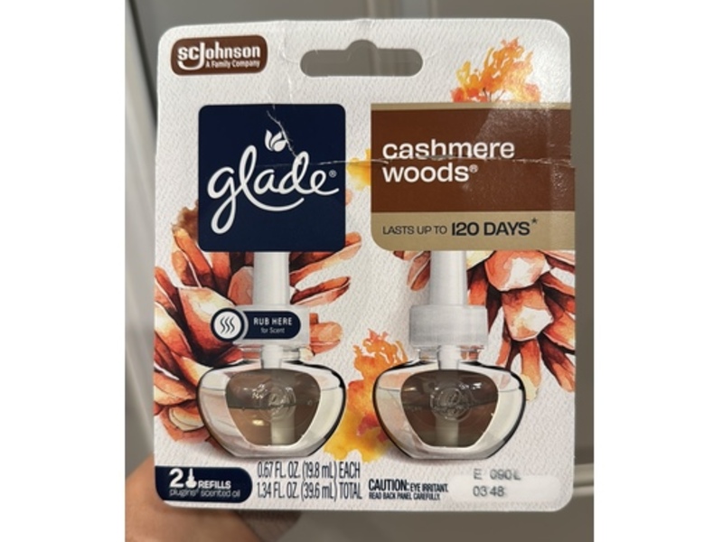 Sc Johnson Glade PlugIns Air Freshener Refills Duo, Cashmere Woods