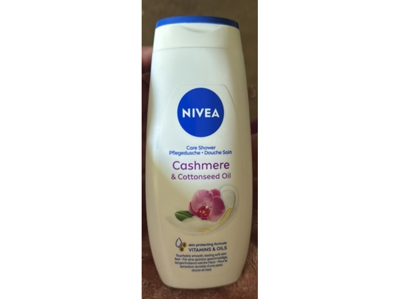 Nivea Care Shower Cream, Cashmere & Cottonseed Oil, 9.6 fl oz/250 mL