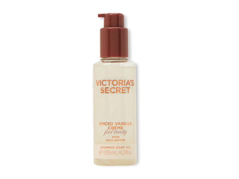 Victoria's Secret Shimmer Body Oil, Spiced Vanilla Creme, 4.3 fl oz/128 mL