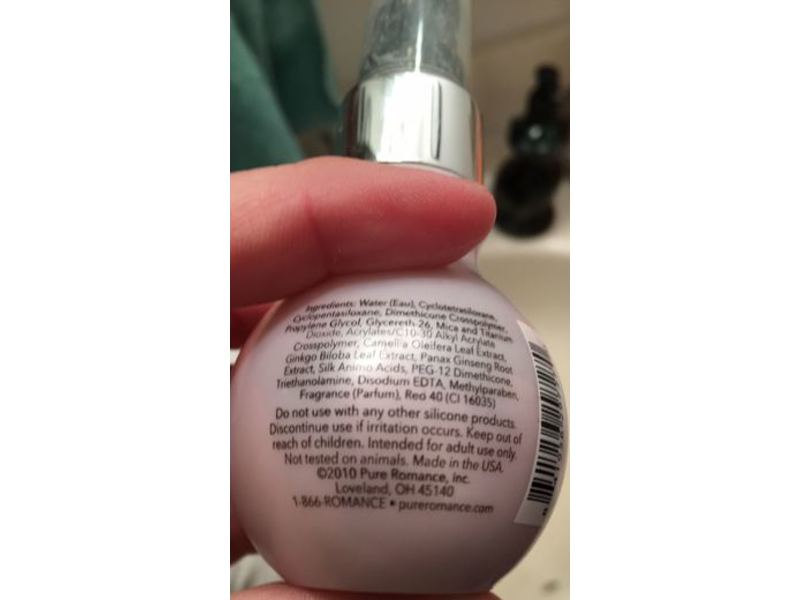 Pure Romance Glow Shimmering Body Silk, Plumeria, 2 fl oz/60 ml