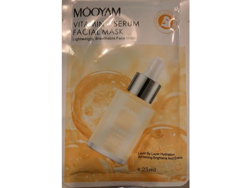 Mooyam Vitamin C Serum Facial Mask, 25 mL