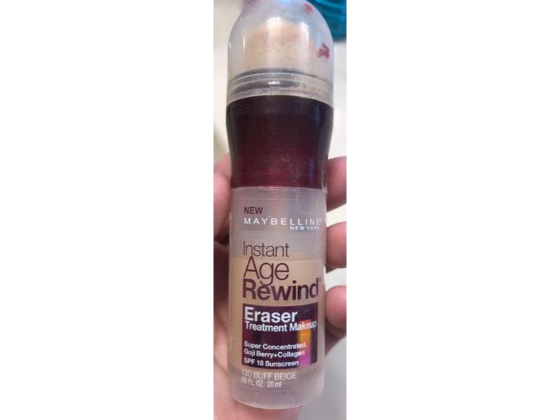 Maybelline New York Instant Age Rewind Eraser Treatment Makeup, 130 Buff Beige, SPF 20, 0.68 fl oz/20 mL