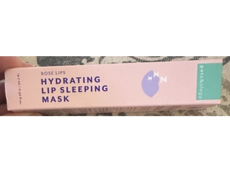 Patchology Hydrating Lip Sleeping Mask, Rose Lips, 0.50 fl oz/14.7 mL