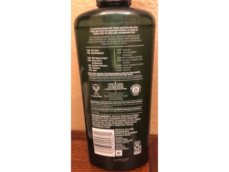 Herbal Essences Bio Renew Hemp + Potent Aloe Shampoo, 20.2 fl oz/600 mL