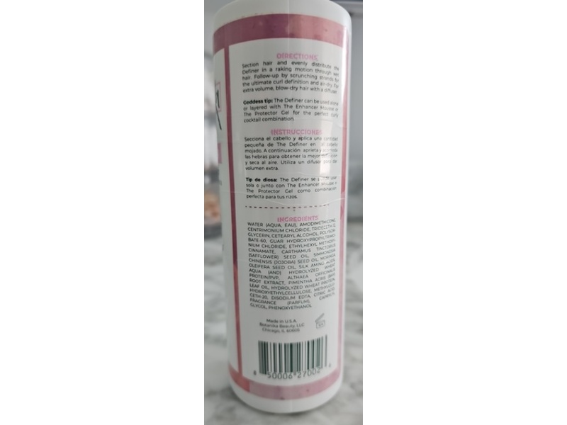 Botanika Beauty The Definer Light Curl Cream, 12 fl oz/354 mL