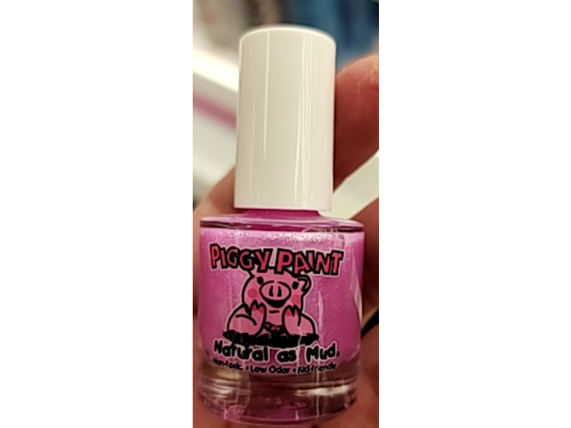 Piggy Paint Natural As Mud Nail Polish, Tickled Pink, 0.33 fl oz/10 mL