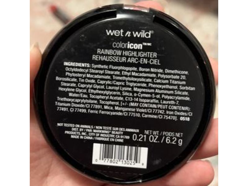 Wet N Wild Color Icon Rainbow Highlighter, Moonstone Mystique, 0.21 oz/6.2 g