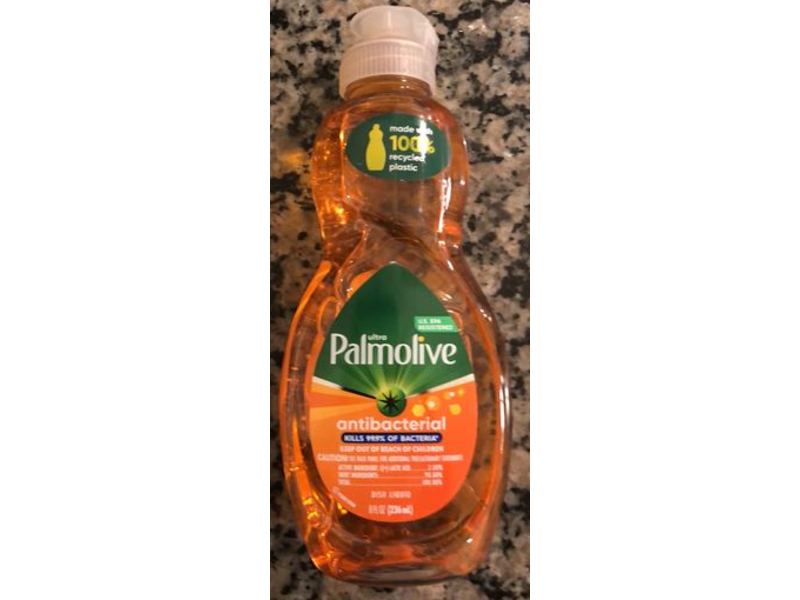 Palmolive Ultra Antibacterial Dish Liquid, Orange, 8 fl oz/236 mL