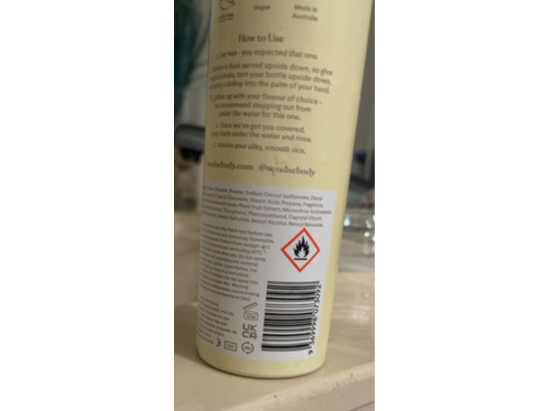 Sundae Very Vanilla Whipped Shower Foam, Kakadu Plum & Finger Lime, 8.9 fl oz/265 mL