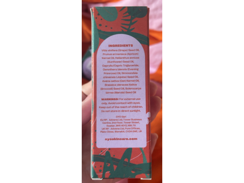 Oyo The Final Touch Pubic Skin & Hair, Oat Oil, 1.0 oz/30 mL