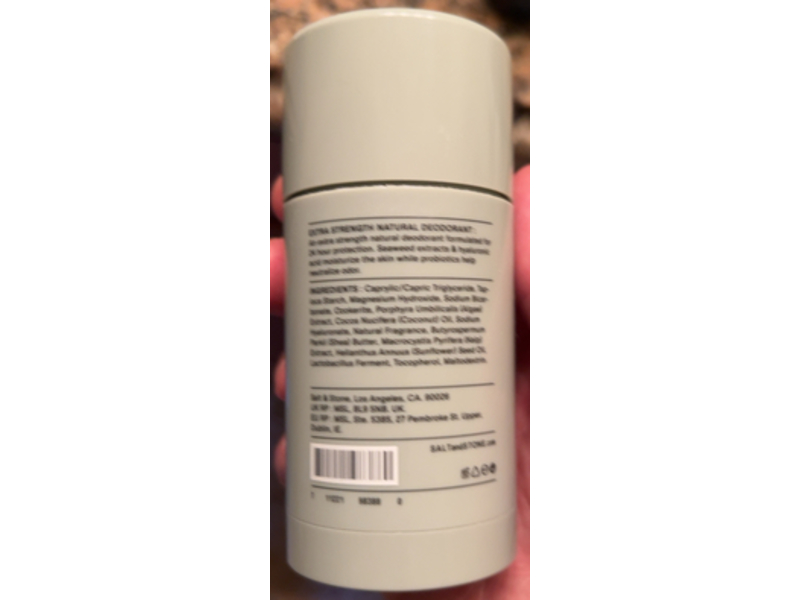 Salt & Stone Deodorant, Bergamot & Hinoki, 2.5 oz/75 g