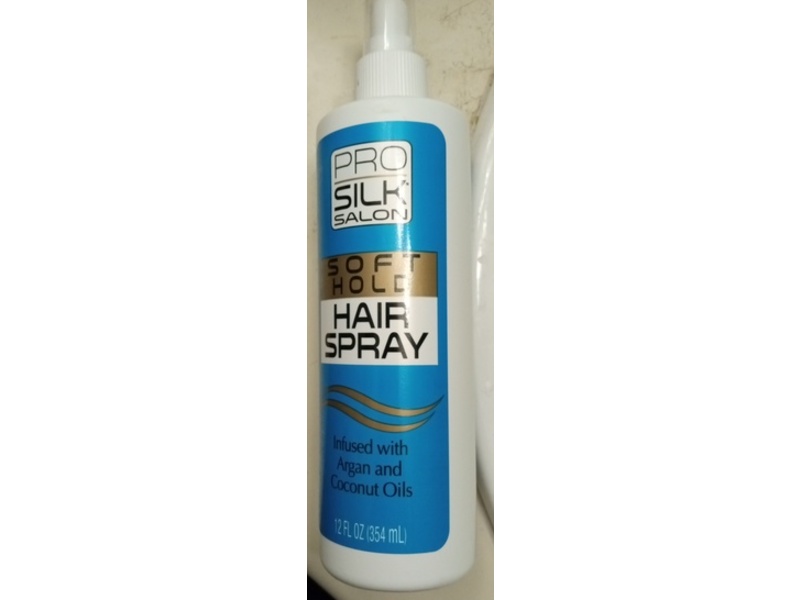 Pro Silk Salon Hair Spray, Soft Hold, Argan And Coconut Oils, 12 fl oz/354 mL