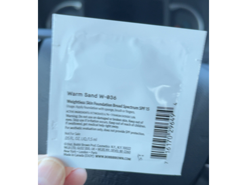 Bobbi Brown Weightless Skin Foundation, SPF 15, Warm Sand, 0.5 fl oz