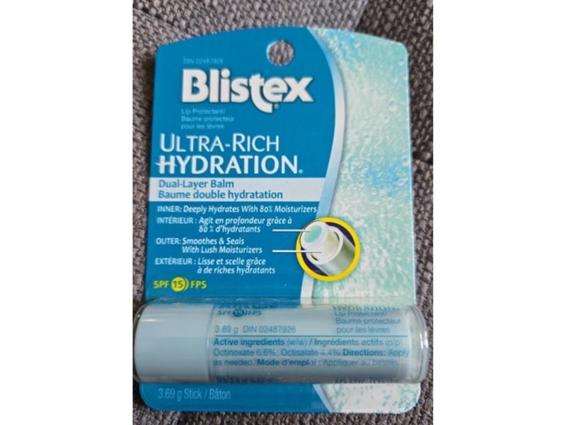 Blistex Ultra Rich Hydration Balm, SPF 15, 0.13 oz/3.69 g