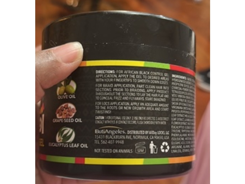 African Black Control Black Gel Edge Glue, 10 fl oz