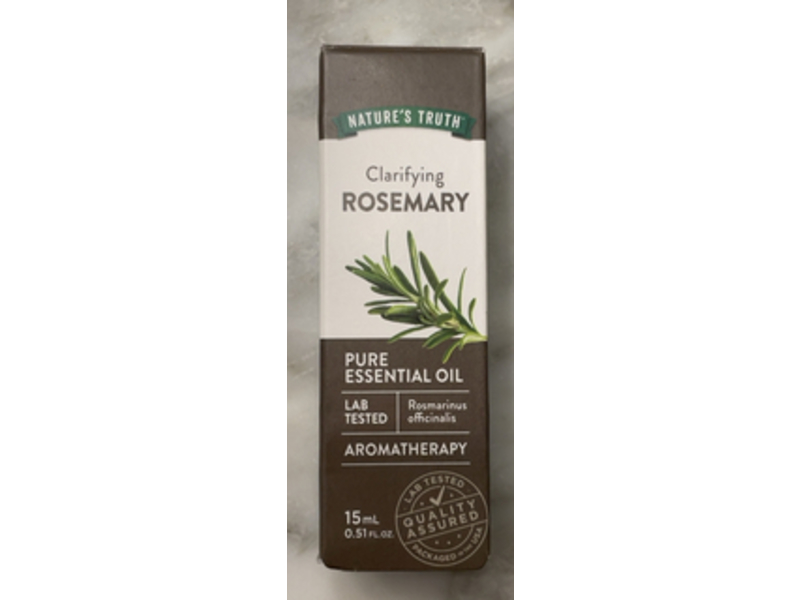 Nature's Truth Aromatherapy Pure Essential Oil, Clarifying Rosemary, 0.51 fl oz/15 mL