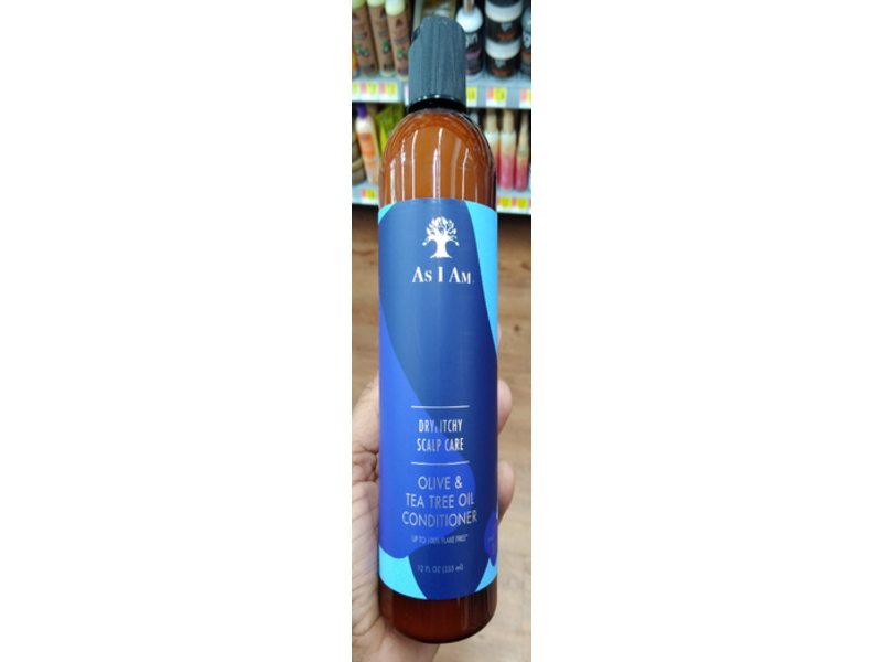 As I Am Dry & Itchy Scalp Care Conditioner, Olive & Tea Tree Oil, 12 fl oz/355 mL