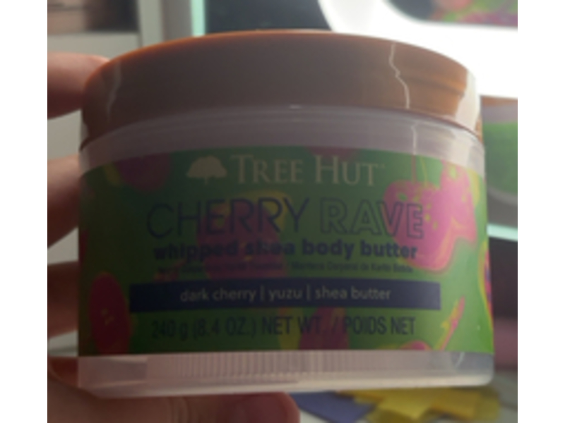 Tree Hut Whipped Shea Body Butter, Cherry Rave, 8.4 oz/240 g