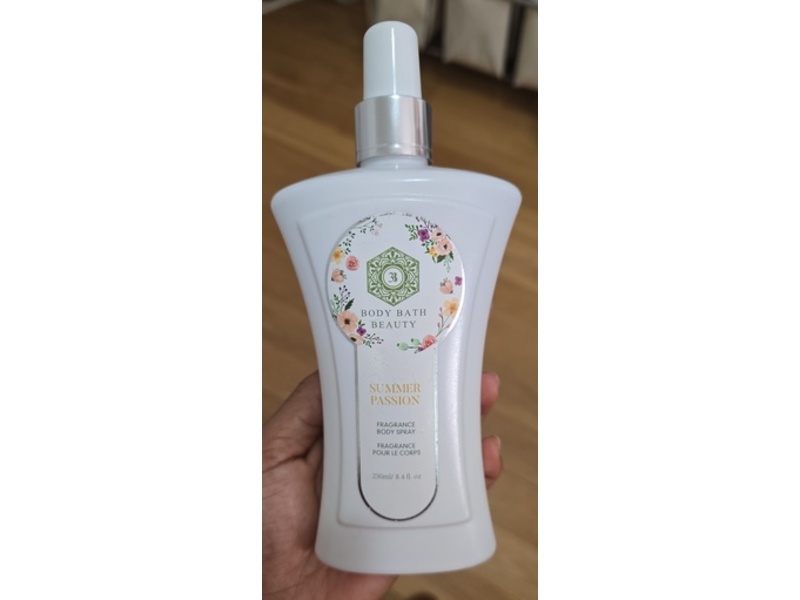 Body Bath Beauty Fragrance Body Spray, Summer Passion, 8.4 fl oz/250 mL