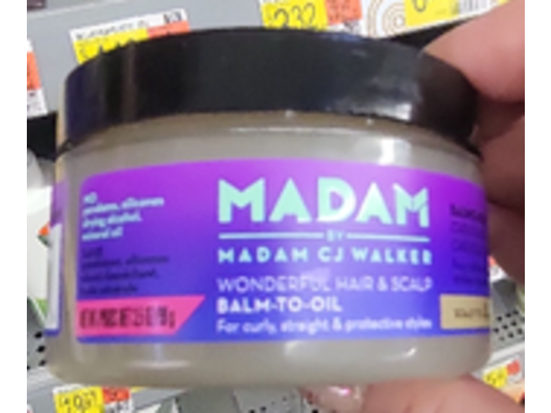 Madam CJ Walker Madam Wonderful Hair & Scalp Balm-To-Oil