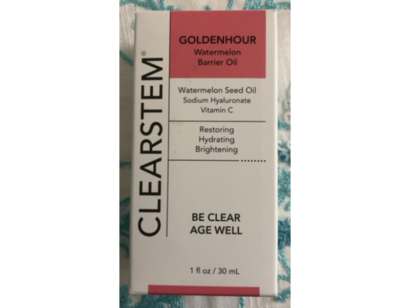 ClearStem Goldenhour Barrier Oil, Watermelon, 1 fl oz/30 mL