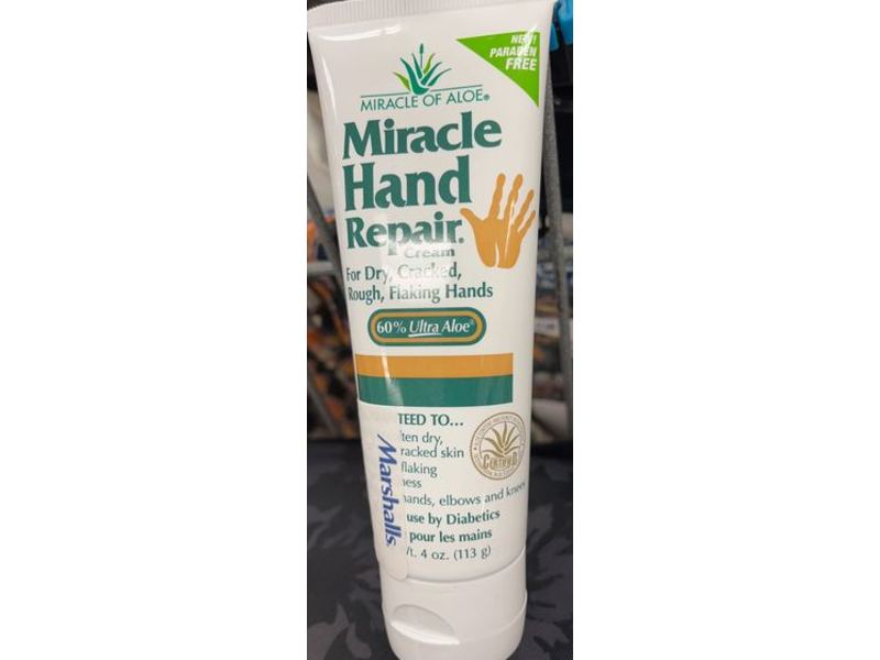 Miracle Of Aloe Hand Repair Cream, 4 oz/113 g, Pack Of 2