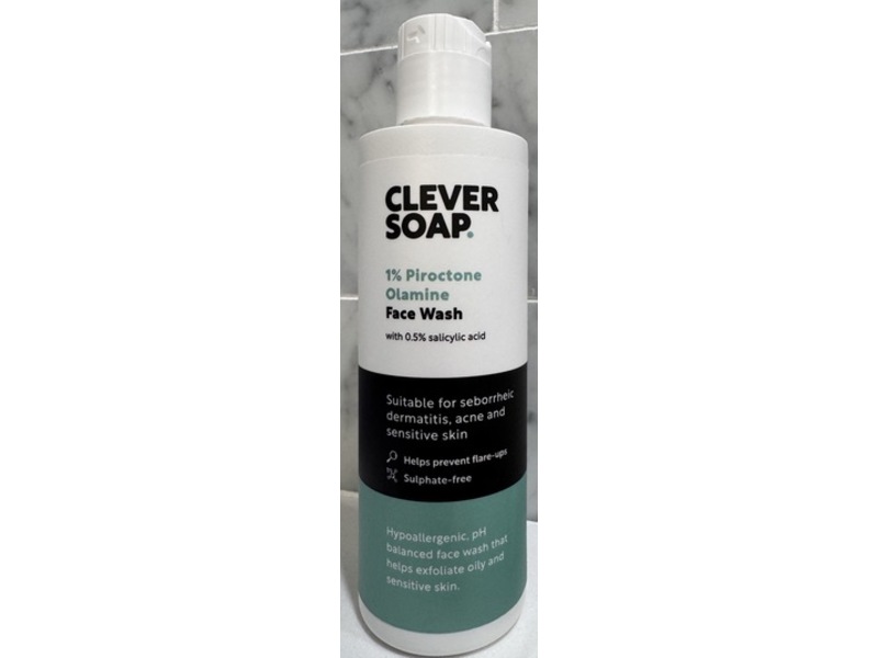 Clever Soap Face Wash, 1% Piroctone Olamine, 200 mL