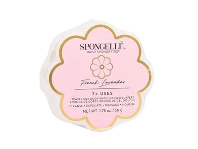 Spongelle Daisy Spongette Body Wash, French Lavender, 1.75 oz/50 g