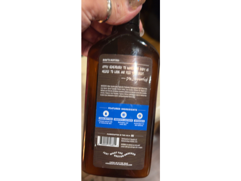 Dr. Squatch Natural Hand & Body Lotion, Fresh Falls, 10.0 fl oz/295 mL