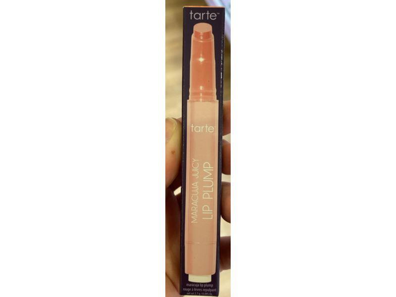 Tarte Maracuja Juicy Lip Plump, White Peach, 0.095 oz/2.7 g