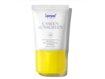 Supergoop Unseen Sunscreen, SPF 40 & PA+++, 0.5 fl oz/15 mL