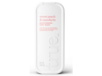 True Moisturizing Body Wash, sweet Peach & Mandarin, 18 fl oz/532 mL