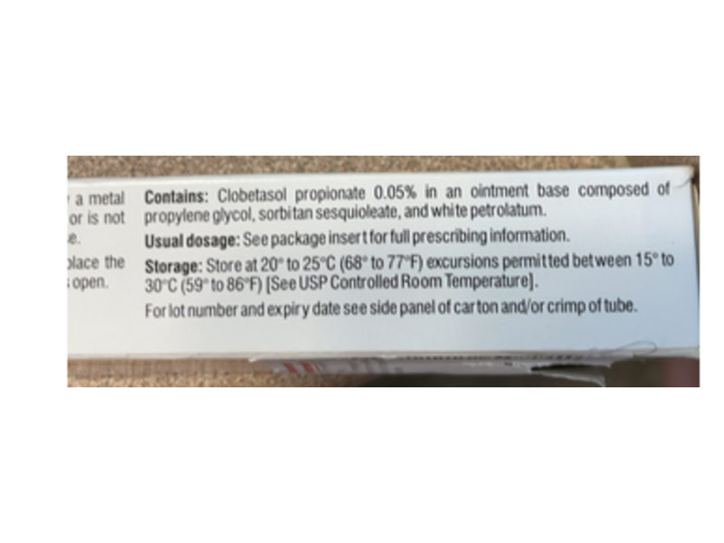 Clobetasol Propionate Ointment 0.05%, 30 g, Lupin (Rx)