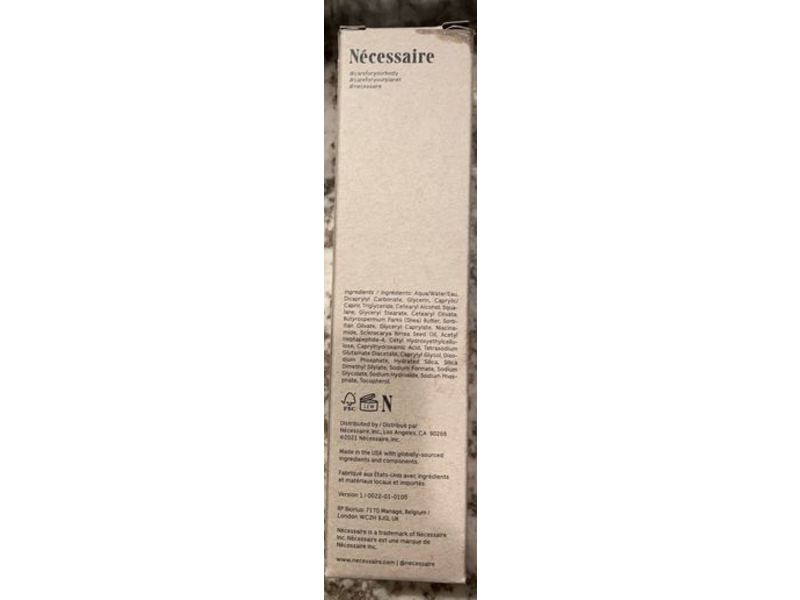 Necessaire's The Hand Cream, Fragrance Free, 2.2 fl oz/65 mL