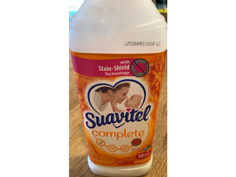Suavitel Complete Liquid Fabric Softener, Sunshine Bloom, 12 Loads, 14.4 fl oz