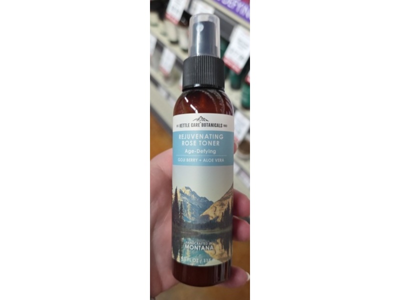 Kettle Care Botanicals Rejuvenating Rose Toner, Goji Berry + Aloe Vera, 4 fl oz/115 mL