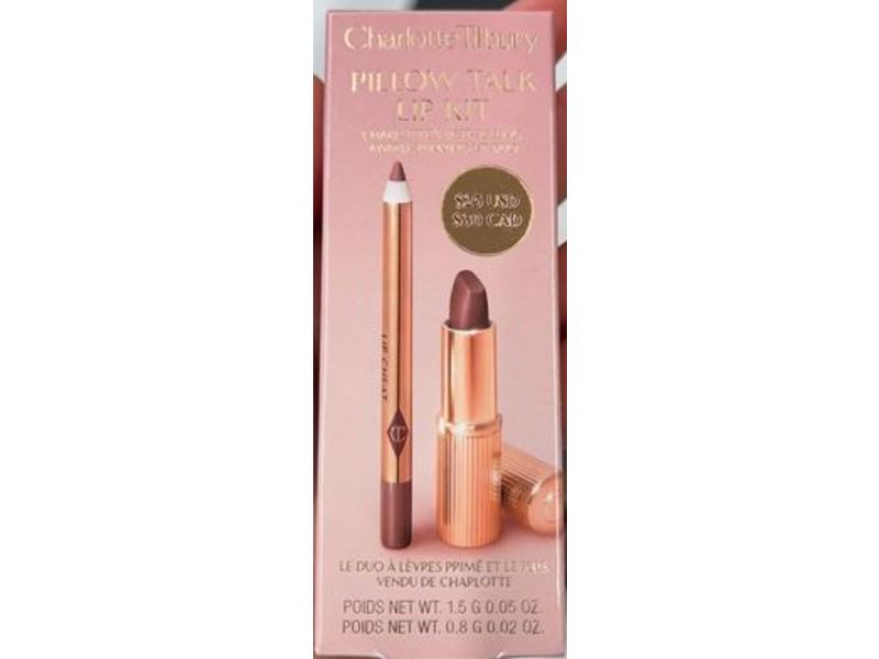 Charlotte Tilbury Pillow Talk Lipstick & Liner Set, Medium, 0.05 oz/15 g