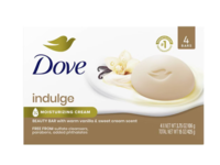 Dove Indulge Beauty Bar, Warm Vanilla & Sweet Cream Scent, 3.75 oz/106 g, Pack Of 4 - thumbnail 1