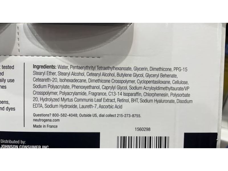 Neutrogena Rapid Wrinkle Repair Regenerating Cream, Mineral Oil Free, 1.7 oz/48 g