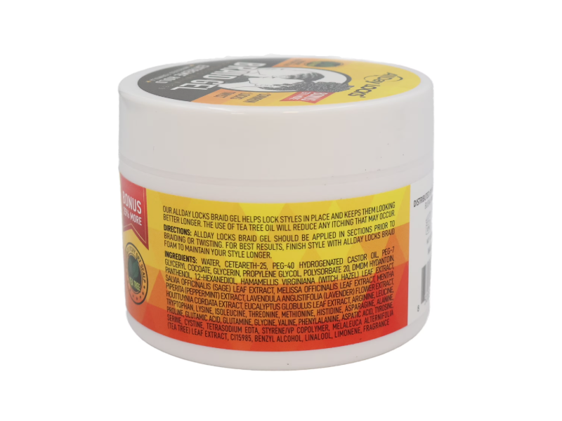 Allday Locks Braid Gel, Extreme Hold, 5 fl oz/148 mL