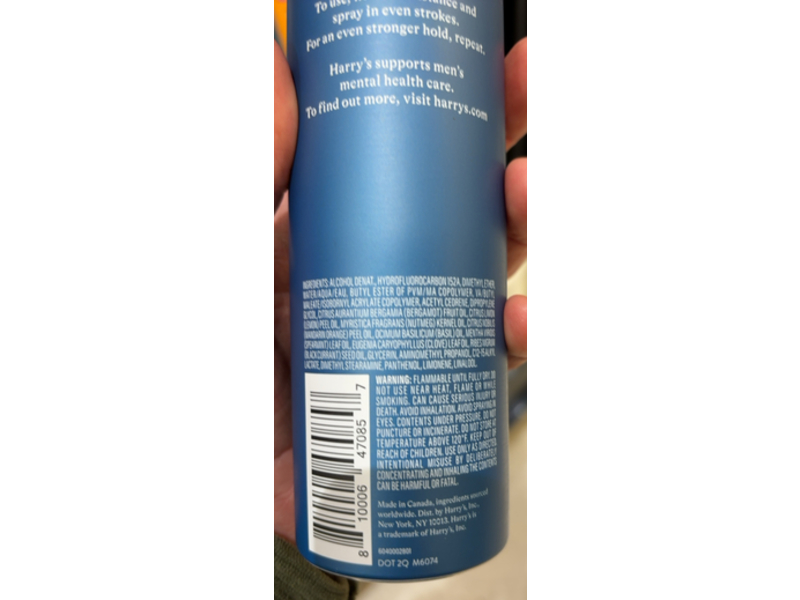 Harry's Long-Lasting Holding Spray, 10 oz/283 g