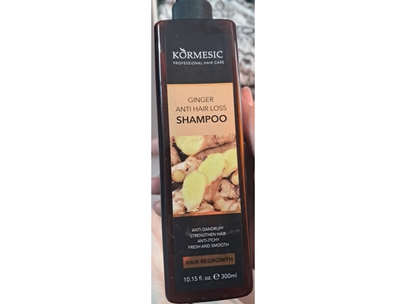 Kormesic Professional Hair Care Anti Hair Loss Shampoo, Ginger, 10.15 fl oz/300 mL